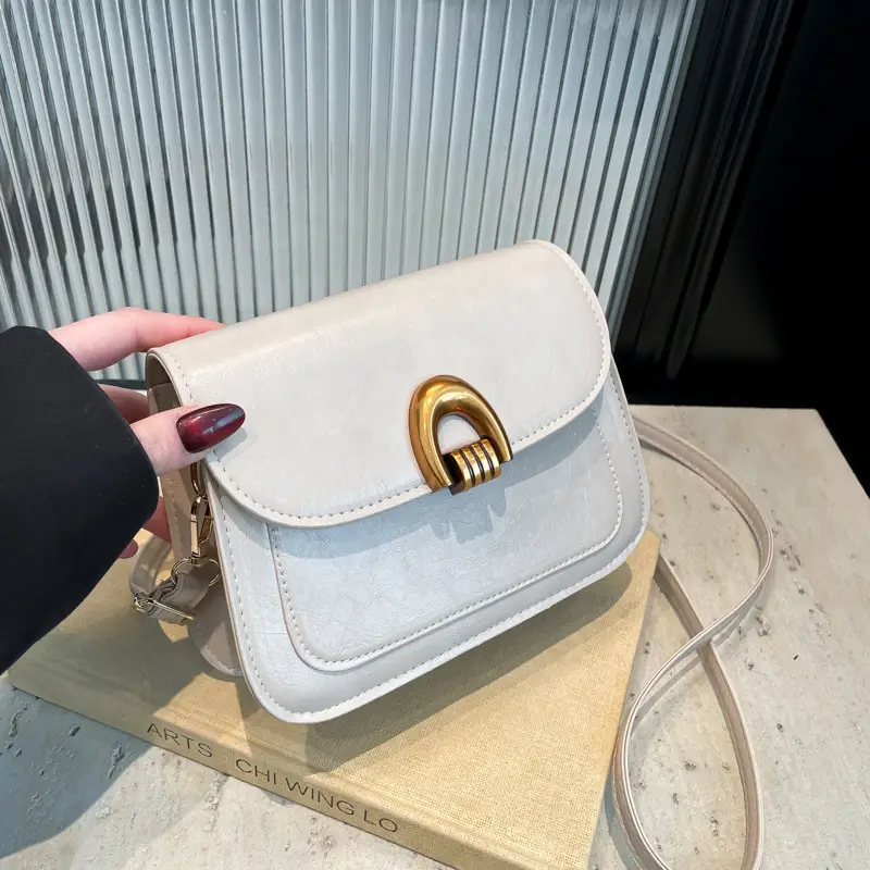Women's Oil Wax Leather Shoulder Bag 2025 Spring Festival - Image 8