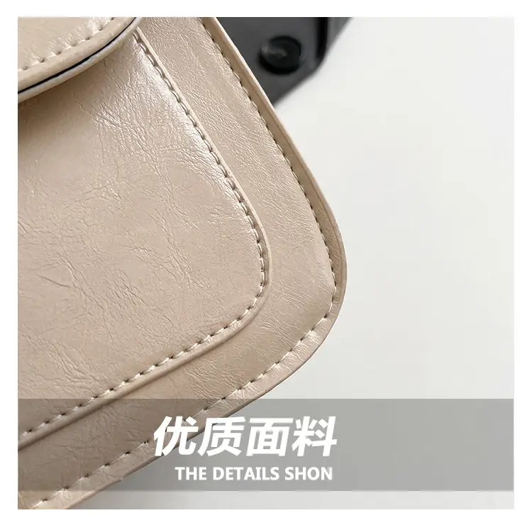 Women's Oil Wax Leather Shoulder Bag 2025 Spring Festival — feature 4