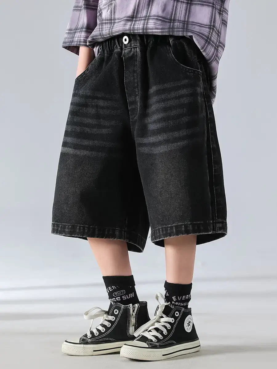 Boys Striped Short Sleeve Sports Shorts Set 2026 — feature 11