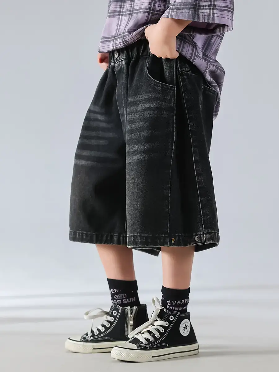 Boys Striped Short Sleeve Sports Shorts Set 2026 — feature 12