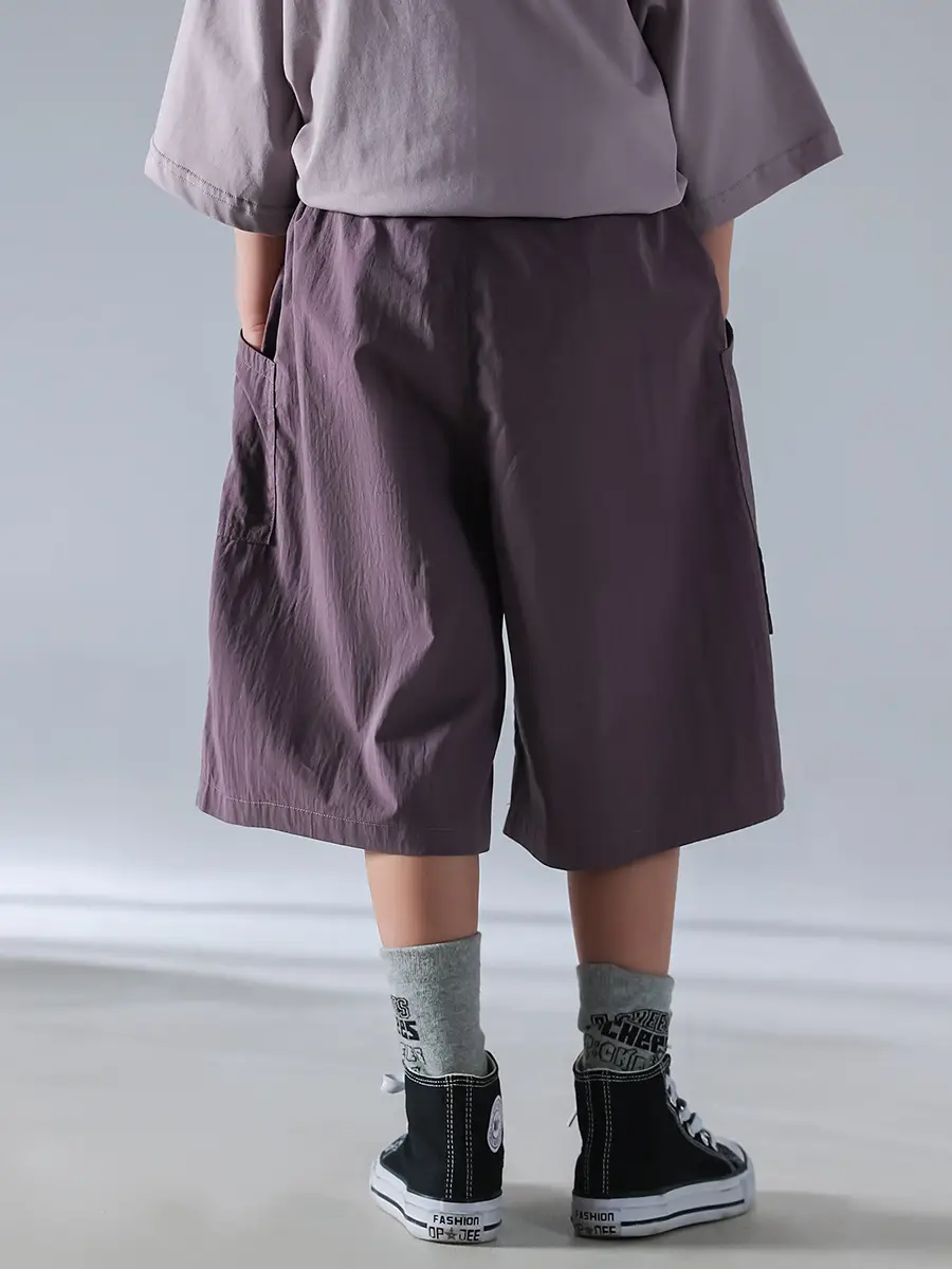 Boys Short Sleeve T-Shirt Shorts Set Purple 2026 — feature 12