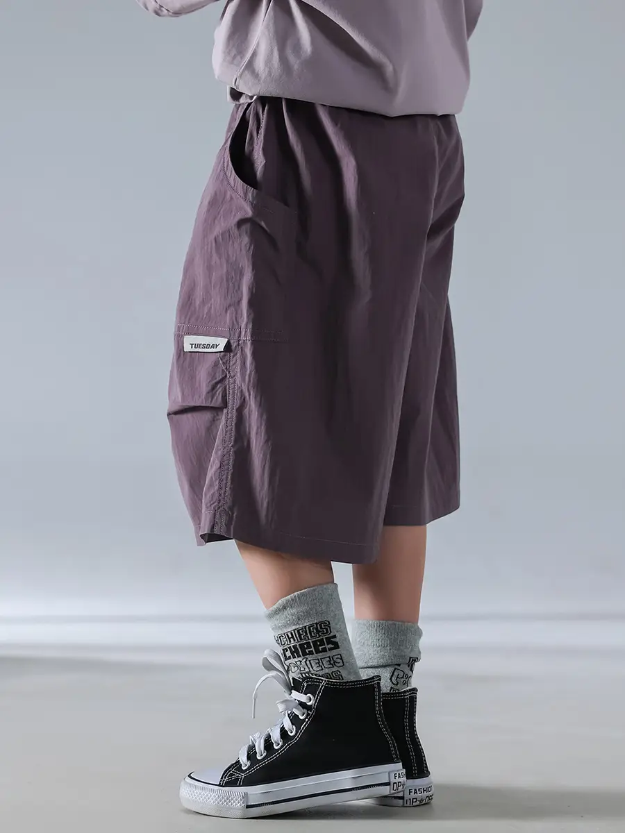 Boys Short Sleeve T-Shirt Shorts Set Purple 2026 — feature 21