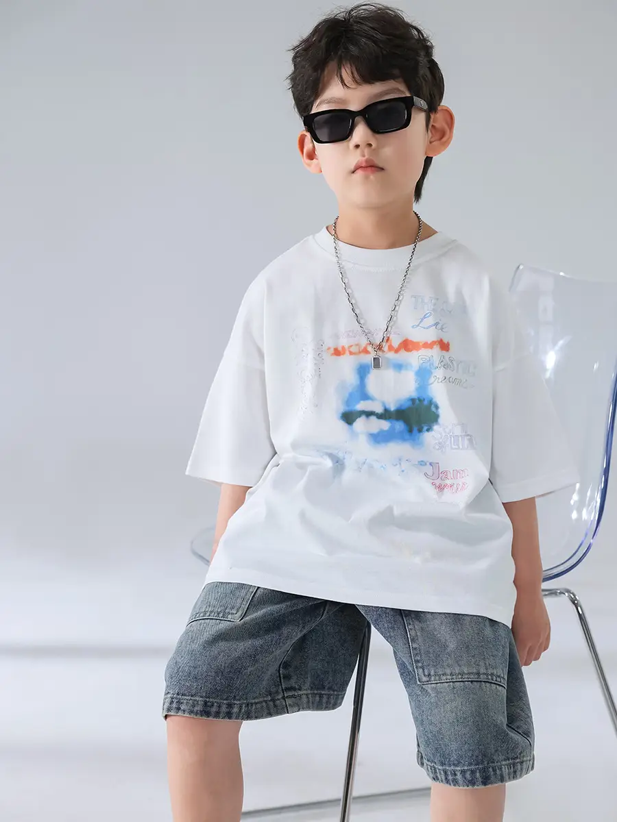 Boys Summer T-Shirt Shorts Set Korean Kids 2025 — feature 16