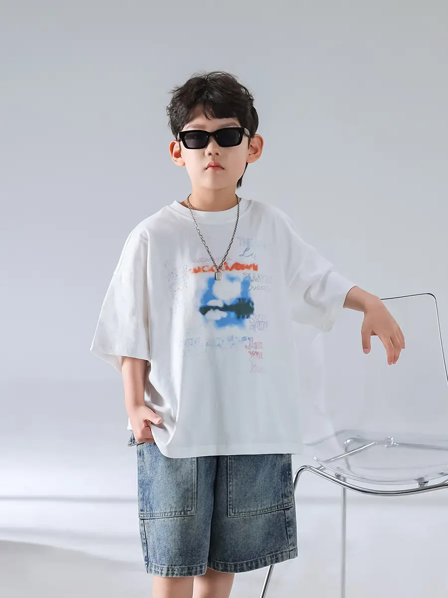 Boys Summer T-Shirt Shorts Set Korean Kids 2025 — feature 18