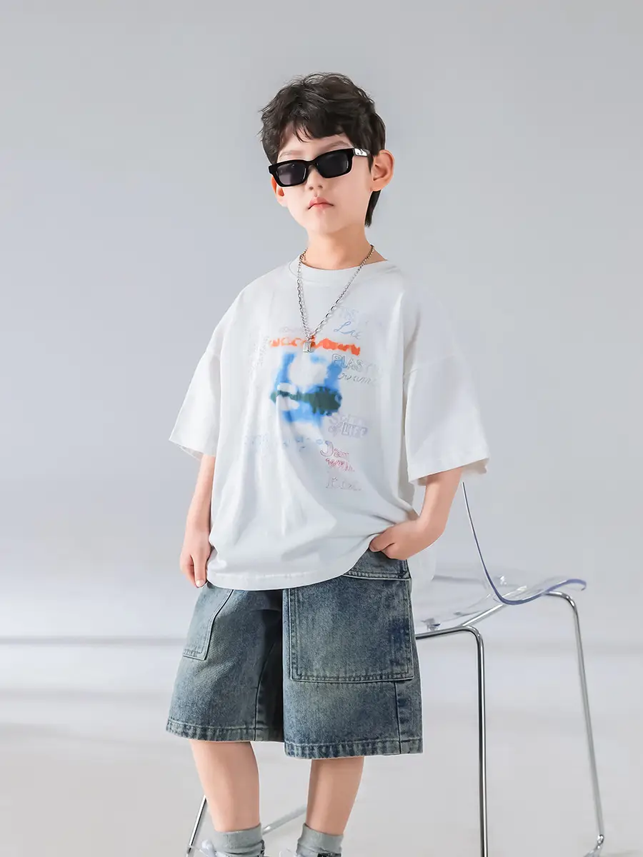Boys Summer T-Shirt Shorts Set Korean Kids 2025 — feature 20