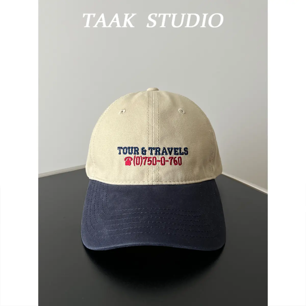 Women Baseball Cap Tour & Travels Embroidered Large - Image 4