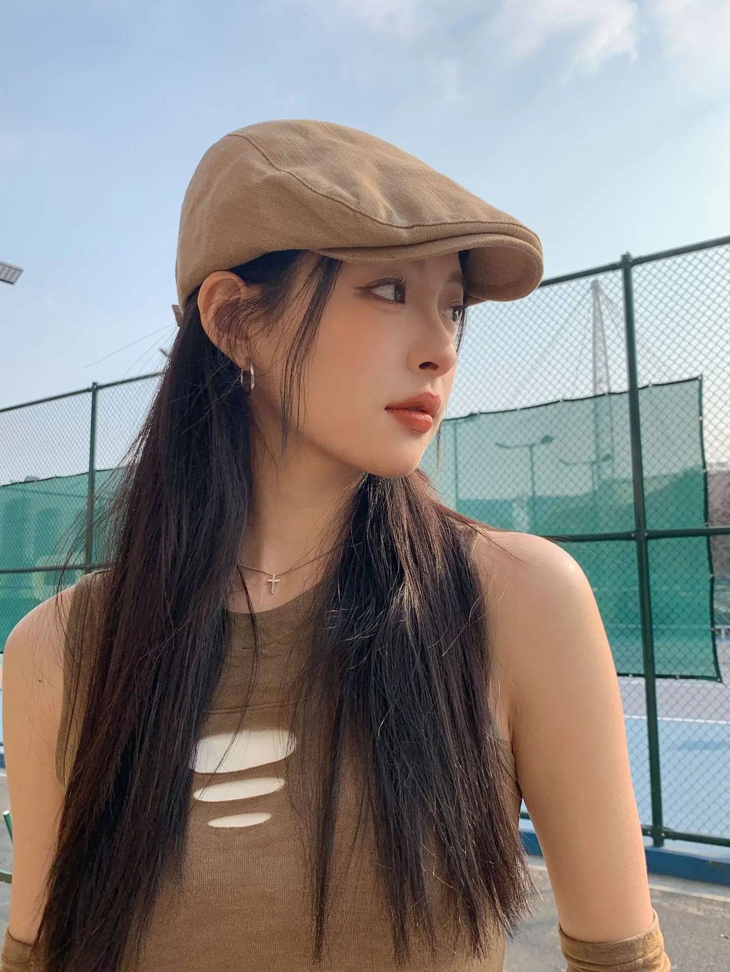 British Style Vintage Newsboy Cap for Men Women Black — feature 2