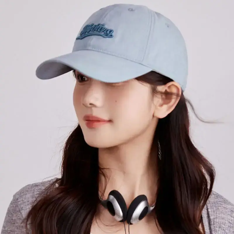 Women Duckbill Sun Hat Warm Soft Large Brim Baseball Cap - Image 9
