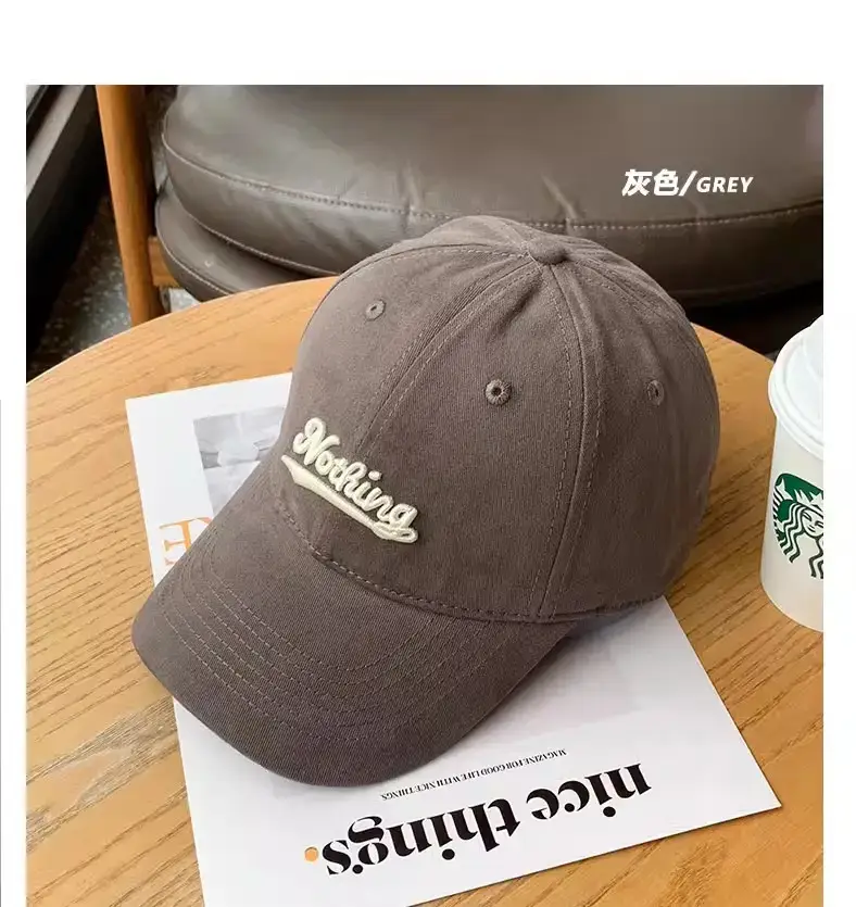 Women Duckbill Sun Hat Warm Soft Large Brim Baseball Cap — feature 17