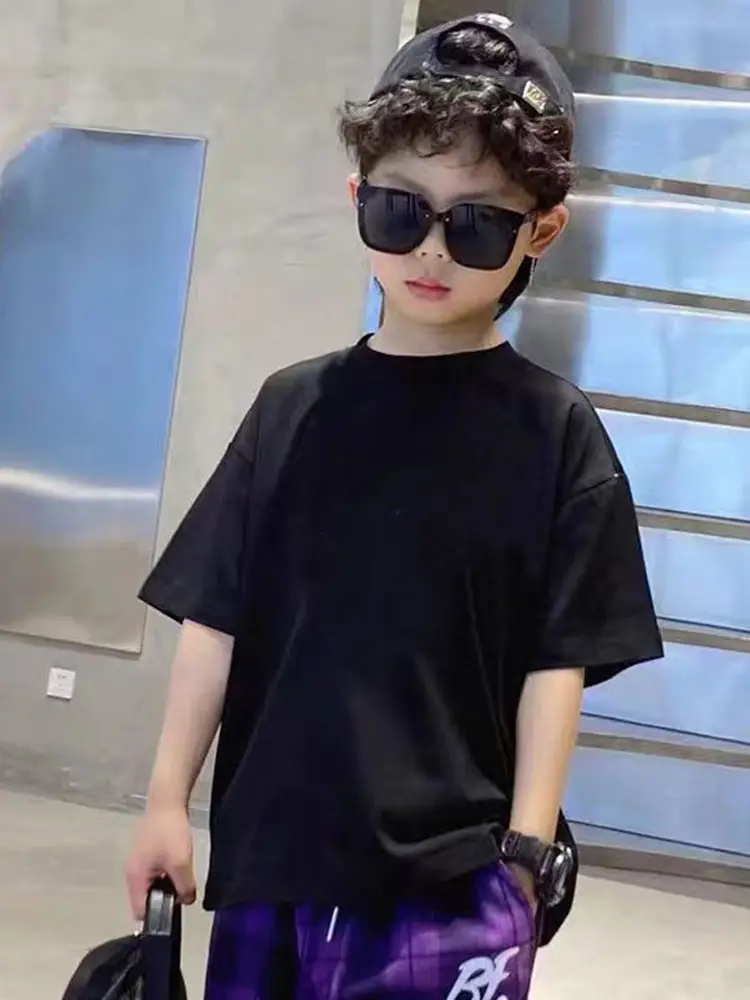 Boys T-Shirt Grey Blue Page Up Summer Wear - Image 24