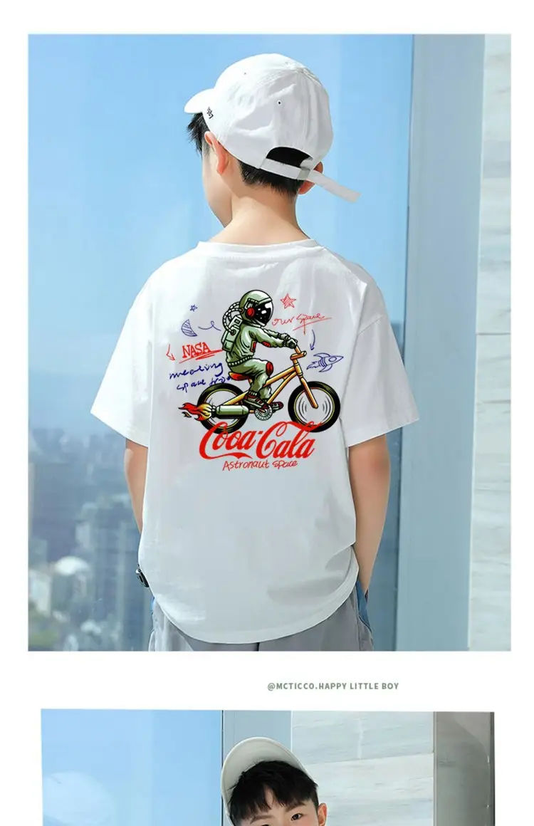 Boys T-Shirt Grey Blue Page Up Summer Wear — feature 18