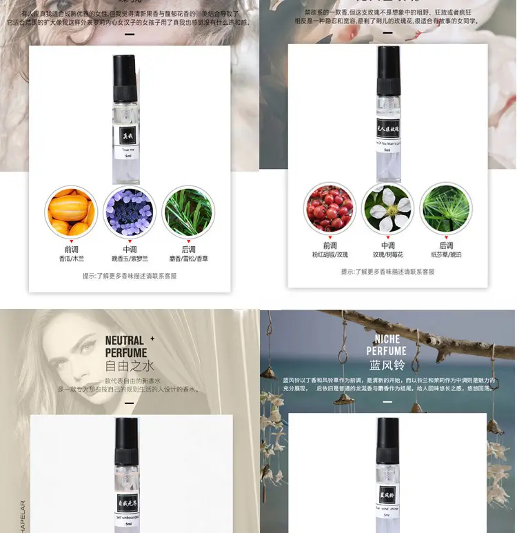 5ml perfume Q version trial powder encounter blue Darjeeling men and women lasting light fragrance portable trial fragrance wholesale — feature 20