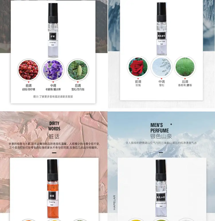 5ml perfume Q version trial powder encounter blue Darjeeling men and women lasting light fragrance portable trial fragrance wholesale — feature 23