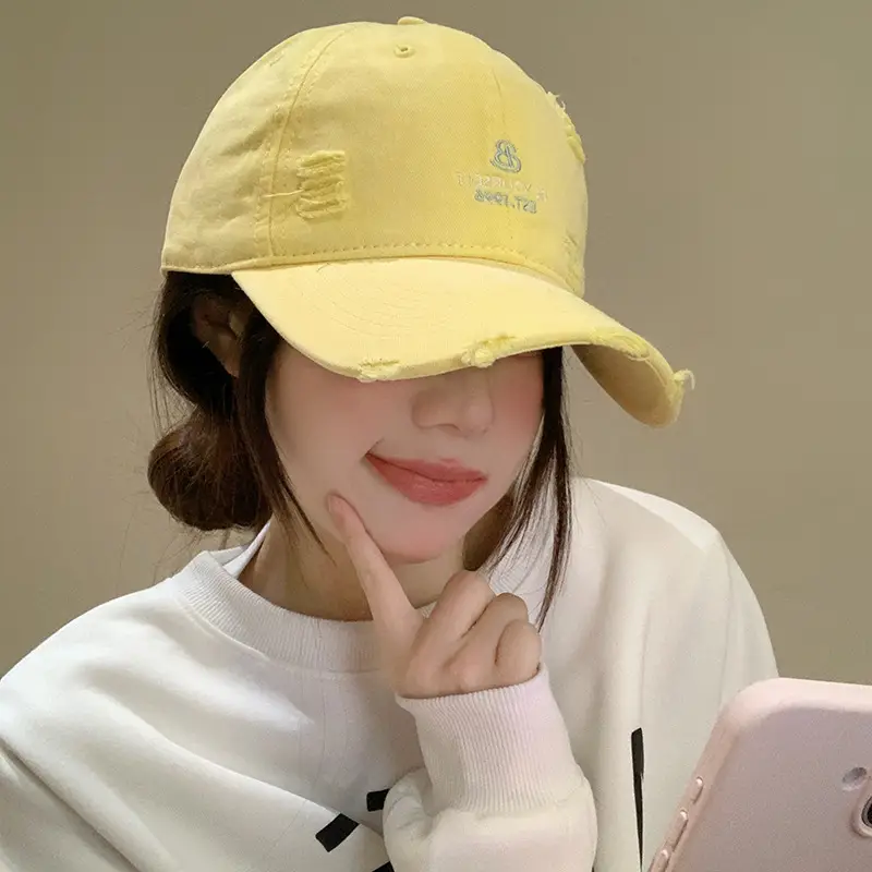 Women's Light Blue Letter Embroidered Baseball Cap - Image 4