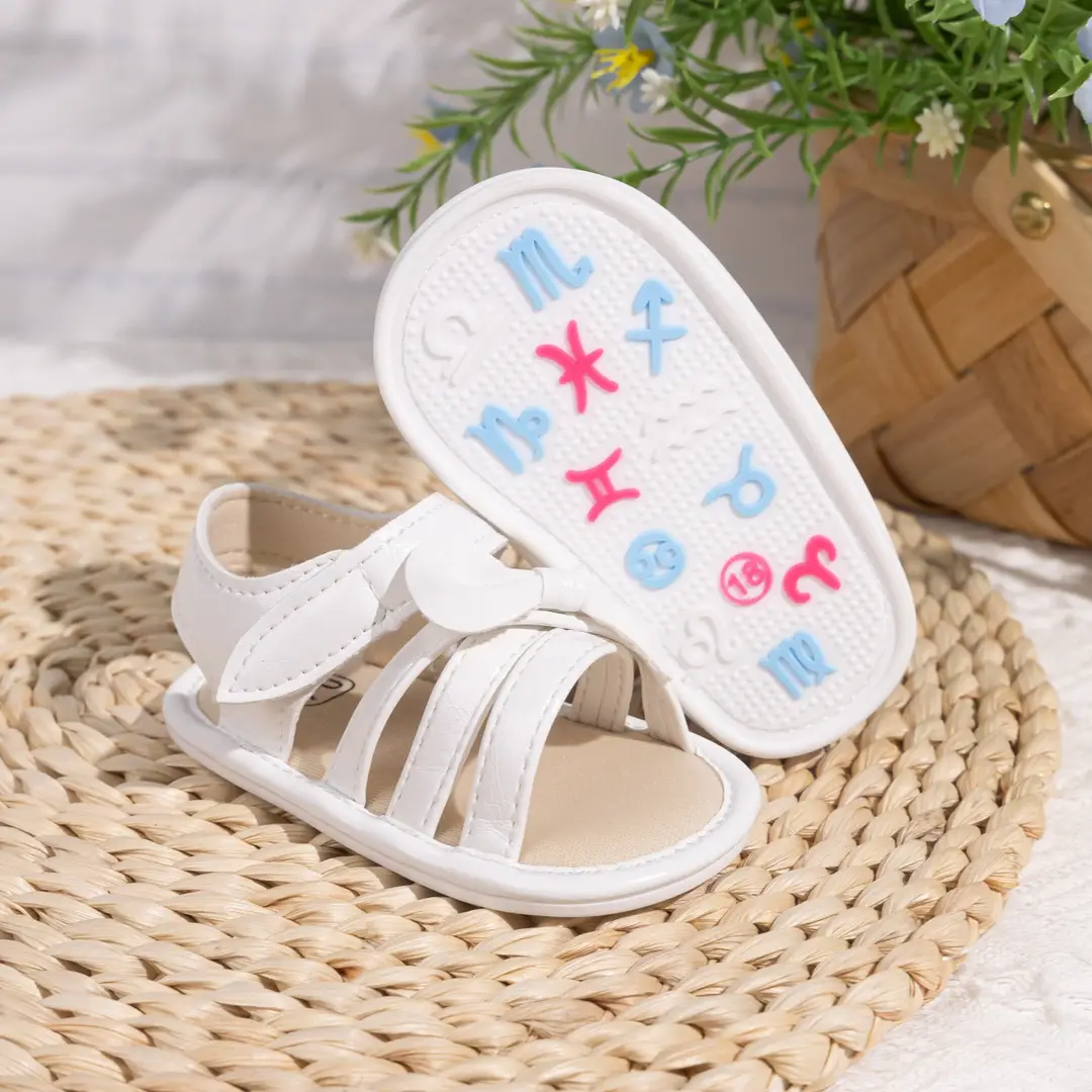 Amazon Baby Girl 2025 Summer Roman Sandals Bow Baby Solid Toddler Shoes Baby Shoes — feature 12