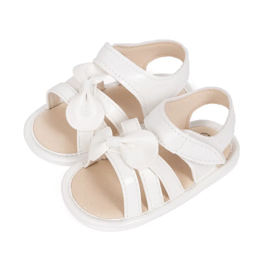 Amazon Baby Girl 2025 Summer Roman Sandals Bow Baby Solid Toddler Shoes Baby Shoes — feature 14