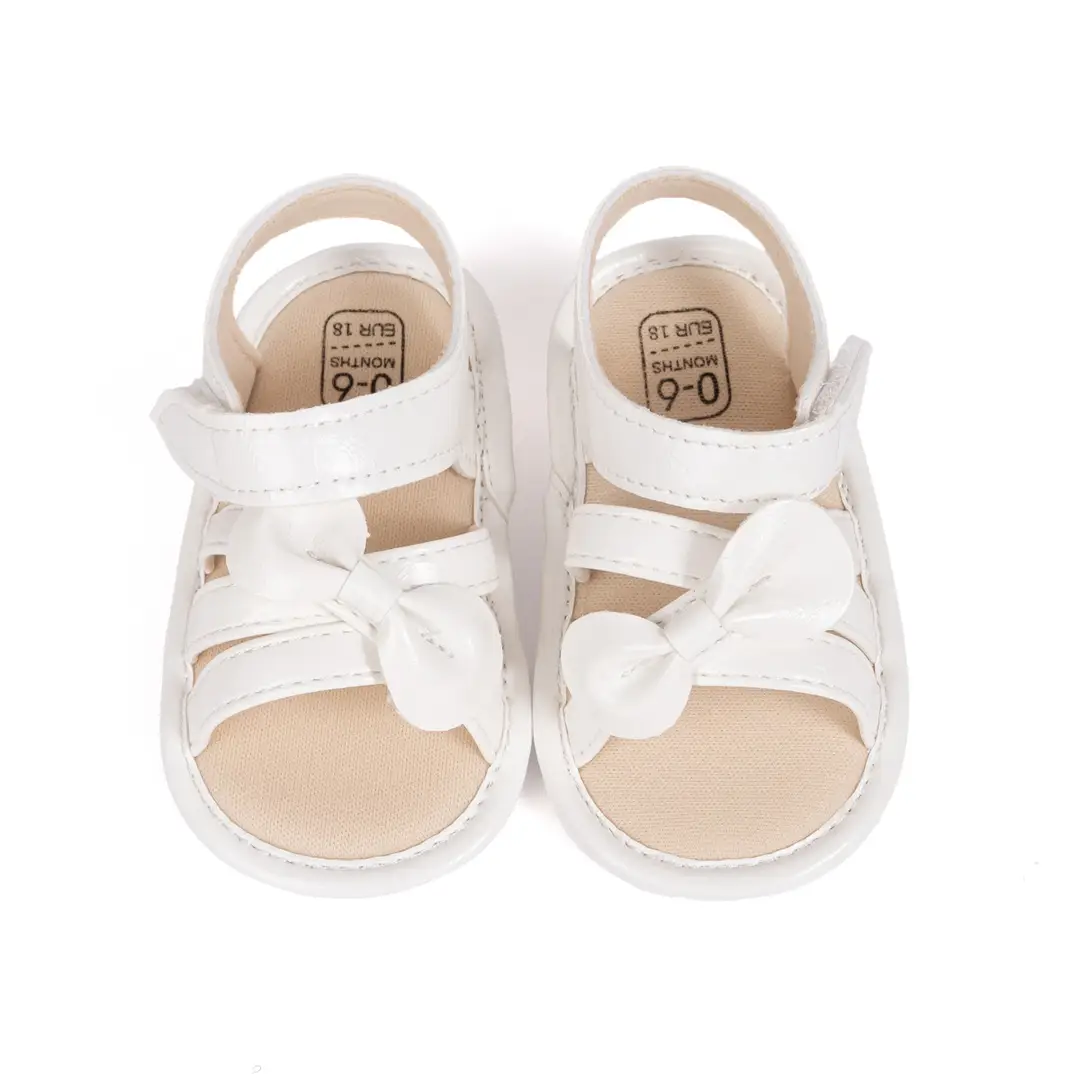 Amazon Baby Girl 2025 Summer Roman Sandals Bow Baby Solid Toddler Shoes Baby Shoes