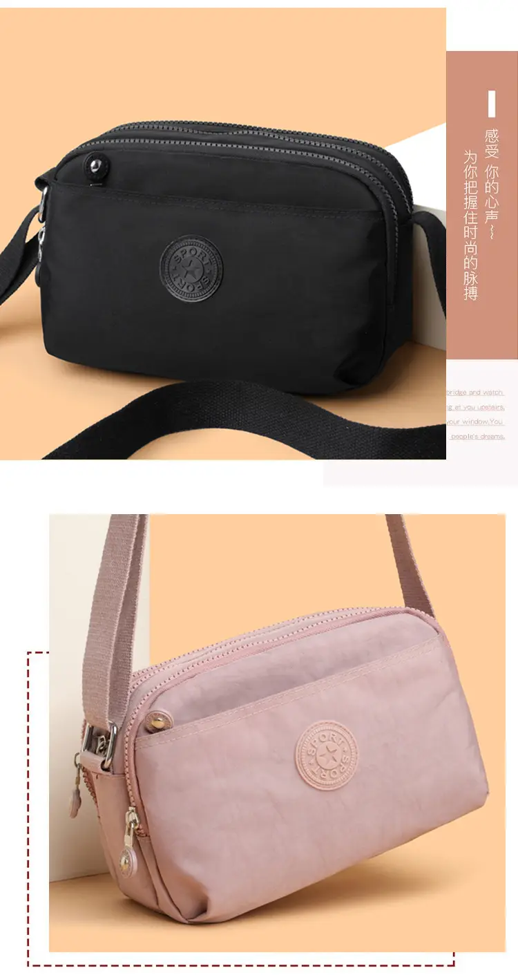 Women's Maroon Multi-Layer Crossbody Bag with 20 Pockets — feature 10