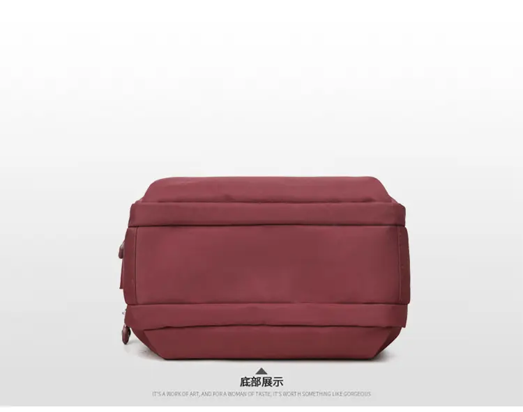 Women's Maroon Multi-Layer Crossbody Bag with 20 Pockets — feature 15