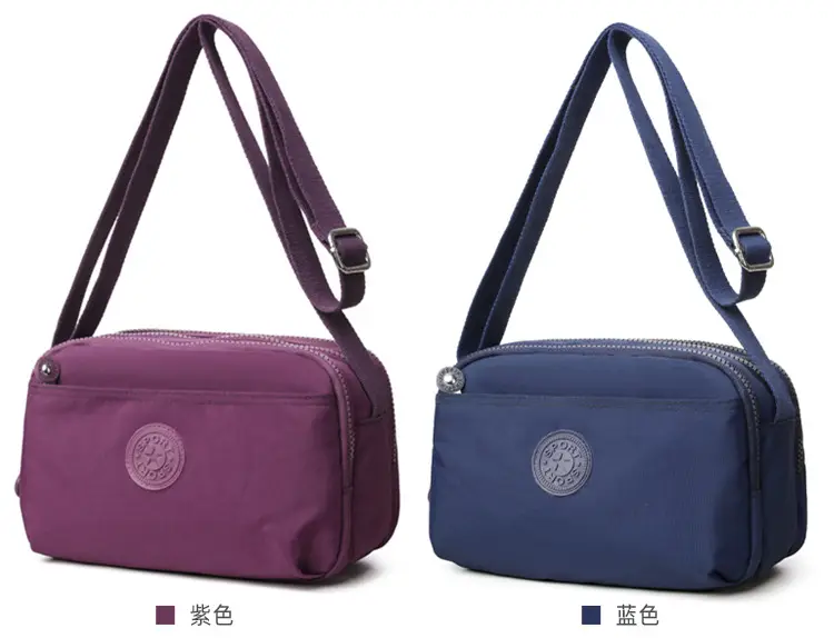 Women's Maroon Multi-Layer Crossbody Bag with 20 Pockets — feature 17