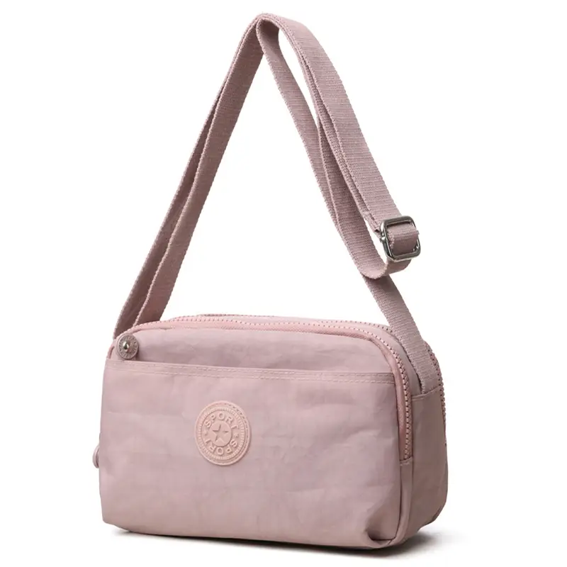 Women's Maroon Multi-Layer Crossbody Bag with 20 Pockets - Image 5