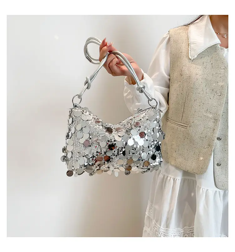 2025 New New Niche Shoulder Handbag Women's Bag Trendy Sequin Personalized Fashion Women's Bag Underarm Bag — feature 25