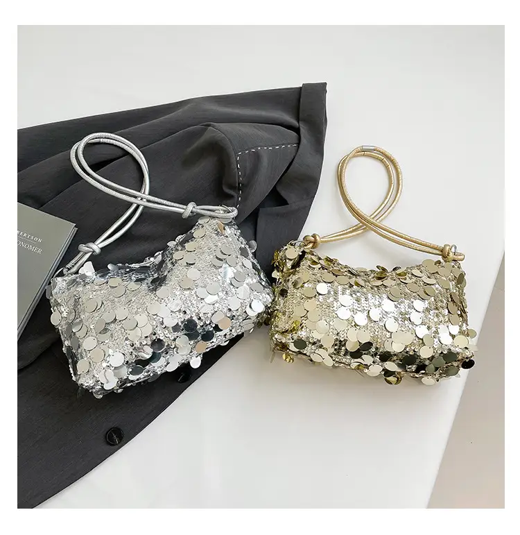 2025 New New Niche Shoulder Handbag Women's Bag Trendy Sequin Personalized Fashion Women's Bag Underarm Bag — feature 9
