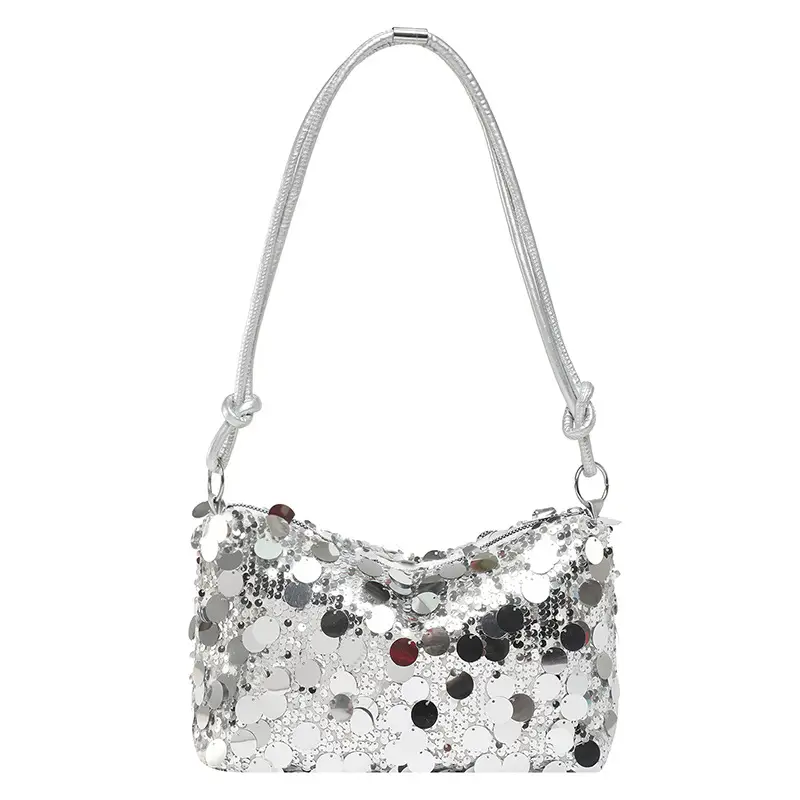 2025 New New Niche Shoulder Handbag Women's Bag Trendy Sequin Personalized Fashion Women's Bag Underarm Bag - Image 2