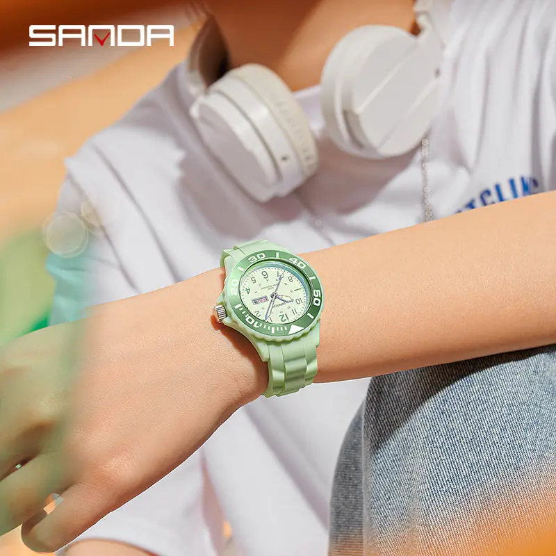 Sanda Men's Black Luminous Quartz Watch - Image 16