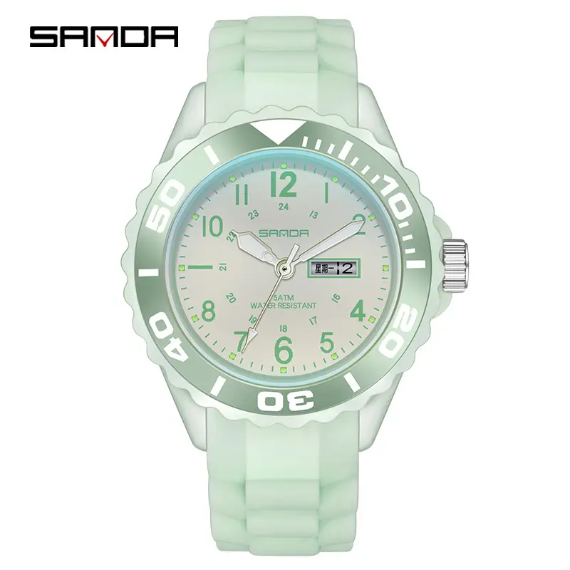 Sanda Men's Black Luminous Quartz Watch - Image 11