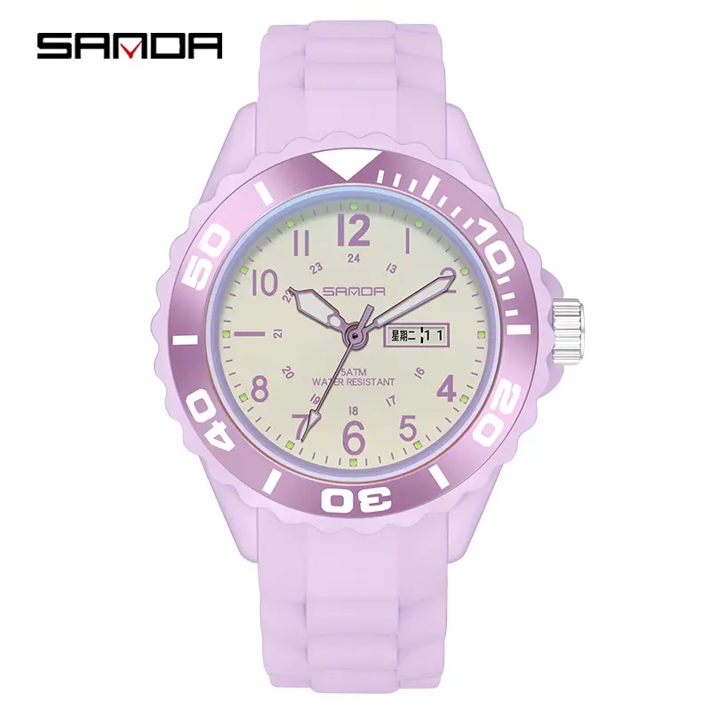 Sanda Men's Black Luminous Quartz Watch - Image 13