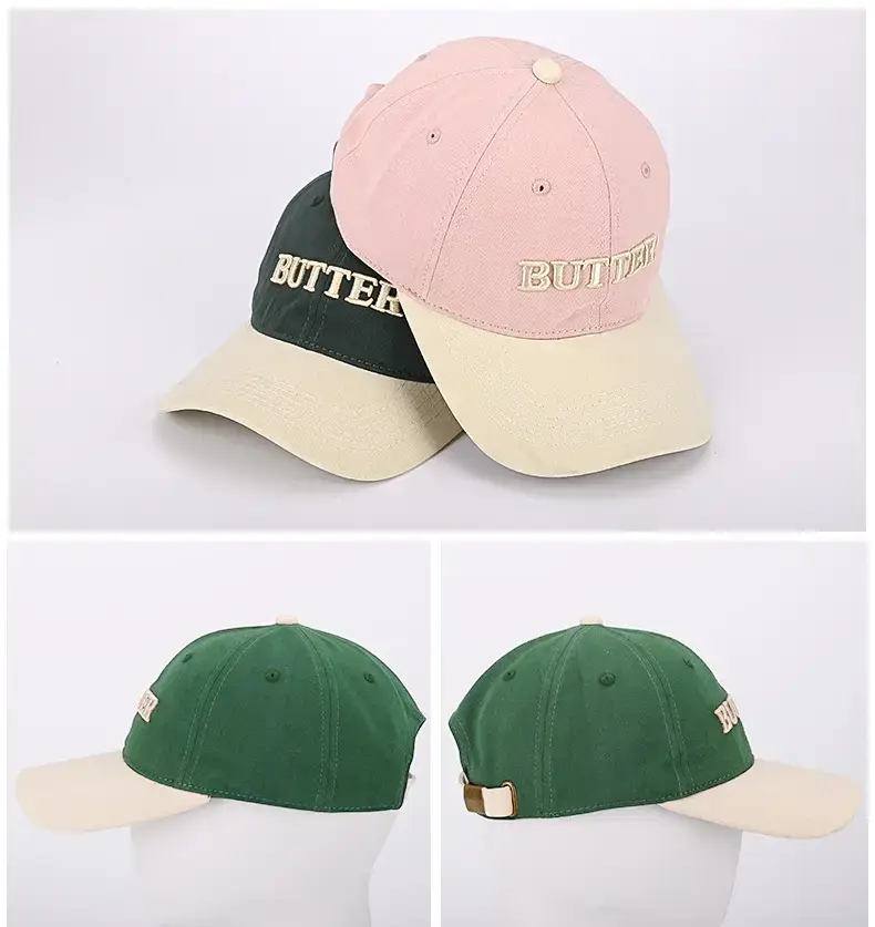 Green Butter Embroidered Baseball Cap — feature 13