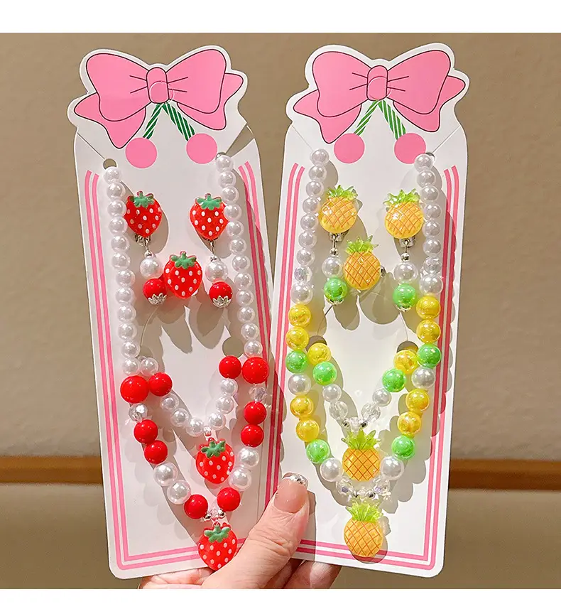 Fruit Pearl Necklace Set for Girls Princess Style — feature 9