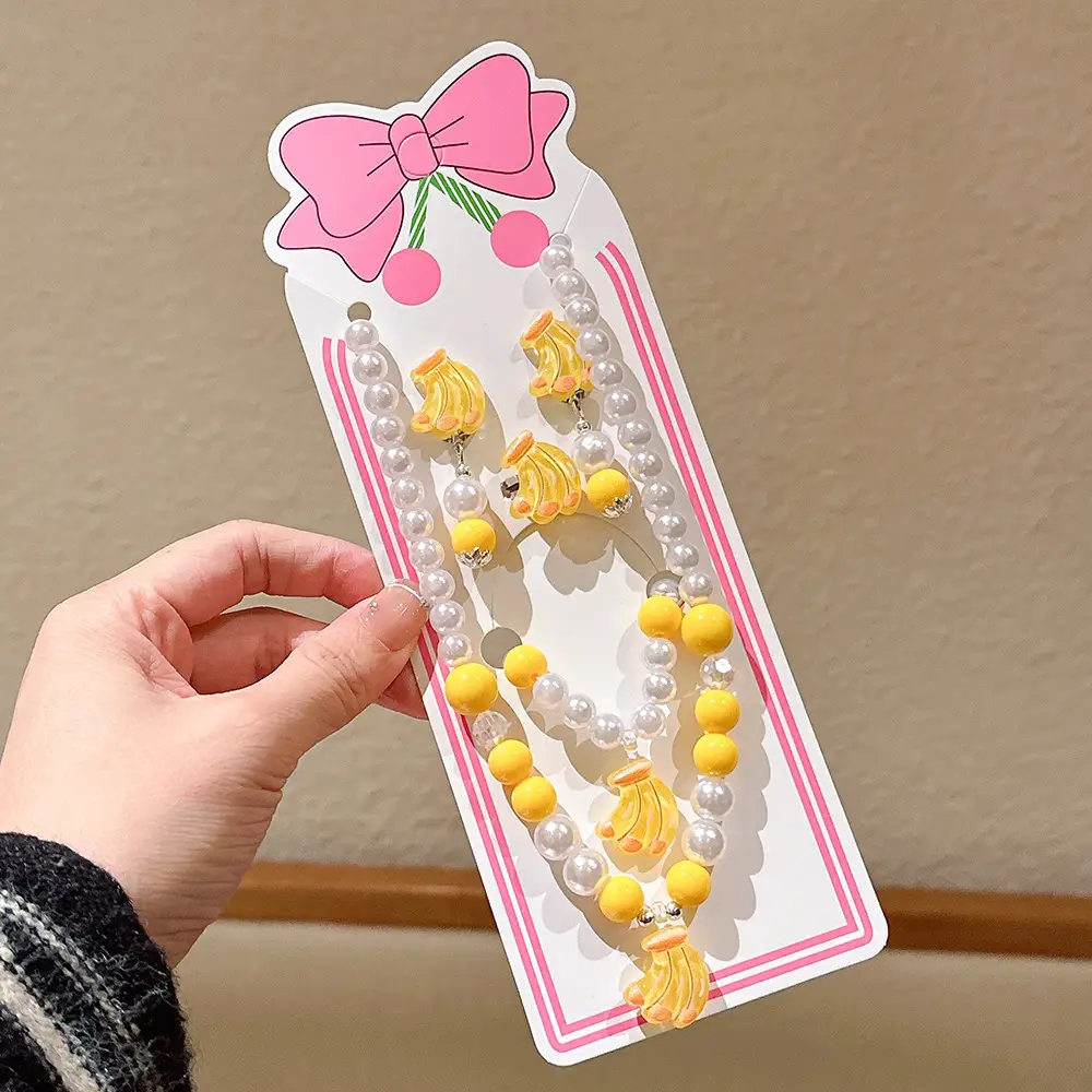 Fruit Pearl Necklace Set for Girls Princess Style - Image 11