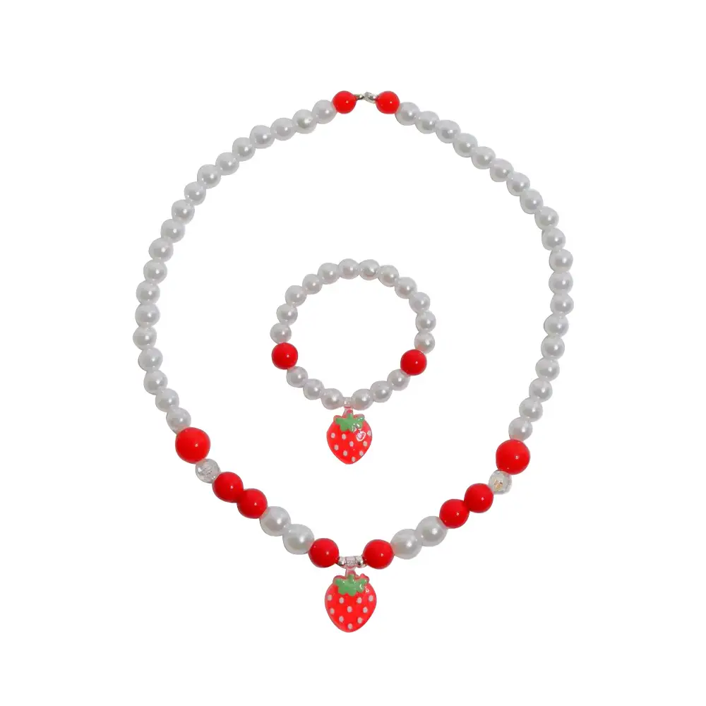 Fruit Pearl Necklace Set for Girls Princess Style - Image 2
