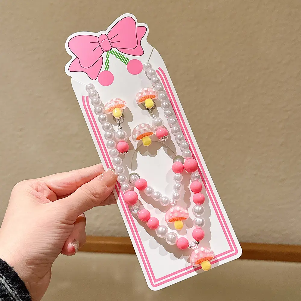 Fruit Pearl Necklace Set for Girls Princess Style - Image 8