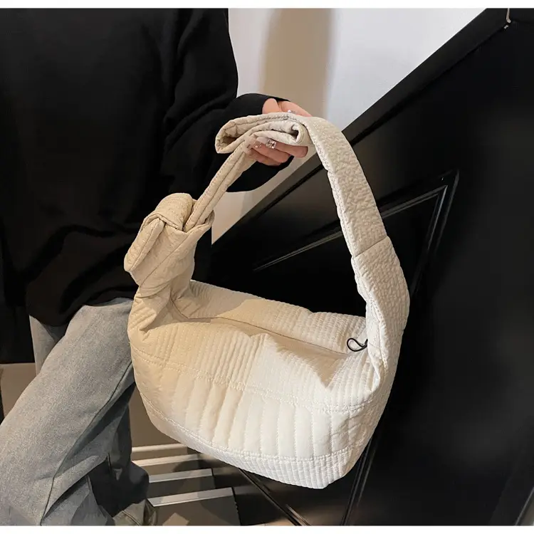 Women's New Korean Style Quilted Shoulder Bag with Wide Strap — feature 20