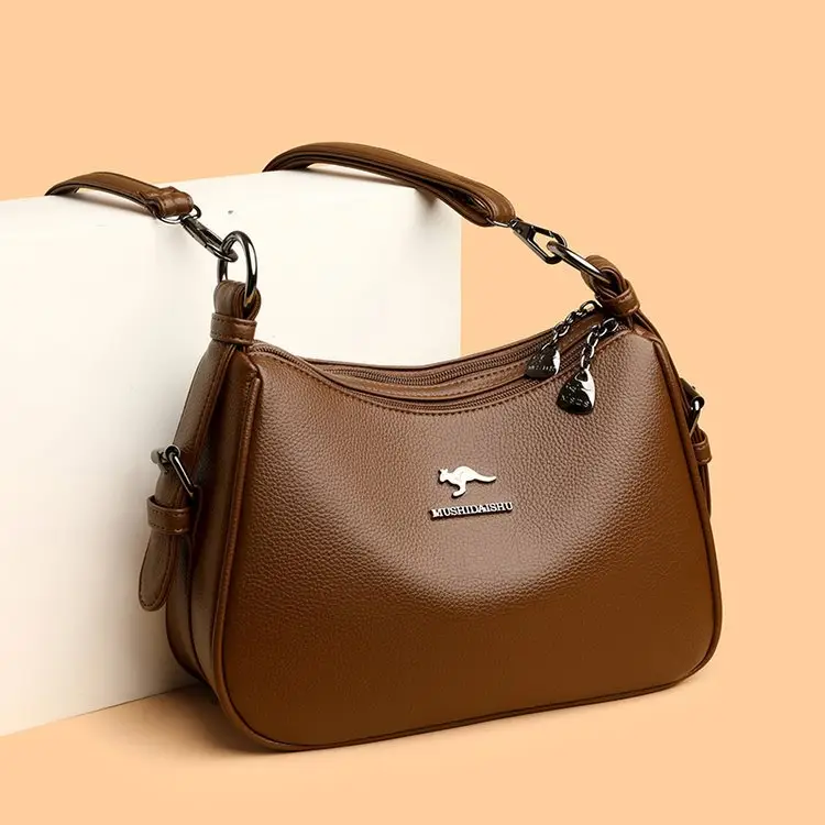 Black Crossbody Bag for Women with Zipper Closure - Image 5