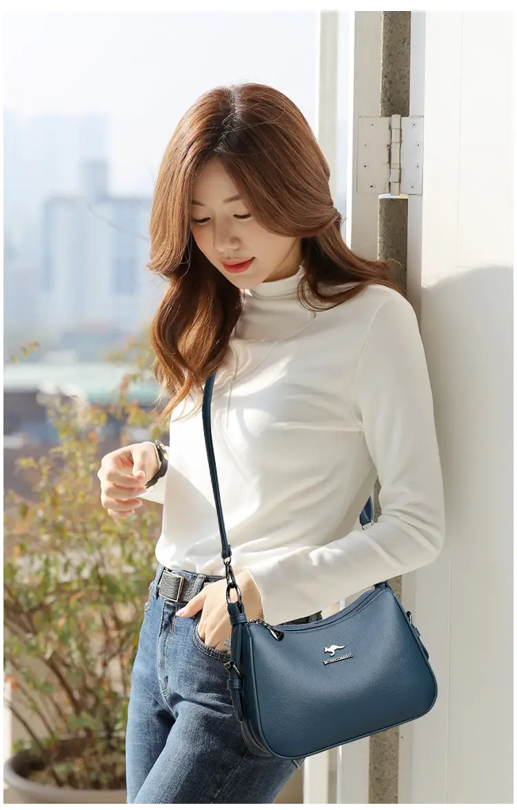 Black Crossbody Bag for Women with Zipper Closure — feature 11
