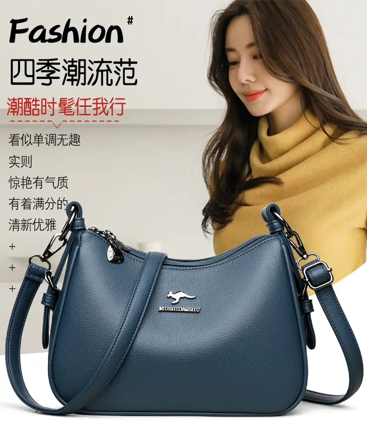 Black Crossbody Bag for Women with Zipper Closure — feature 5