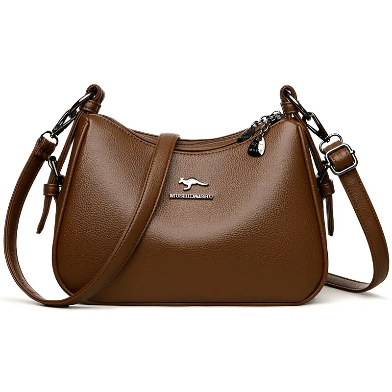 Black Crossbody Bag for Women with Zipper Closure - Image 2