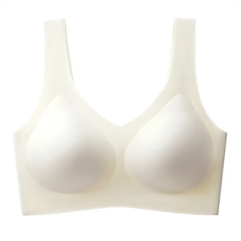 Fixed Cup Anti-sagging Sports Bra Non-marking Underwear Women's Small Chest Gathering Non-steel Ring Beautiful Back Integrated Vest