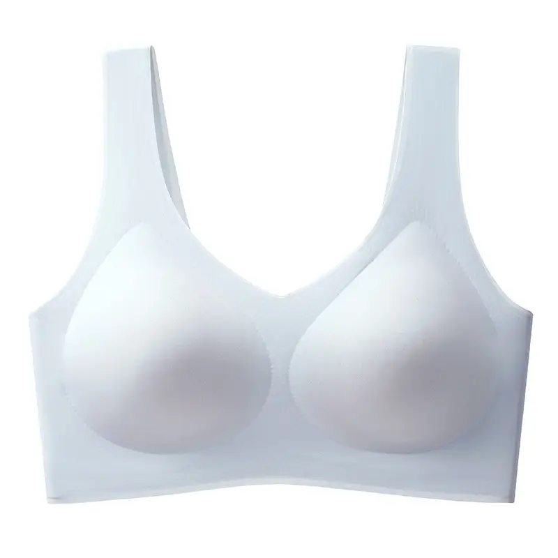 Fixed Cup Anti-sagging Sports Bra Non-marking Underwear Women's Small Chest Gathering Non-steel Ring Beautiful Back Integrated Vest