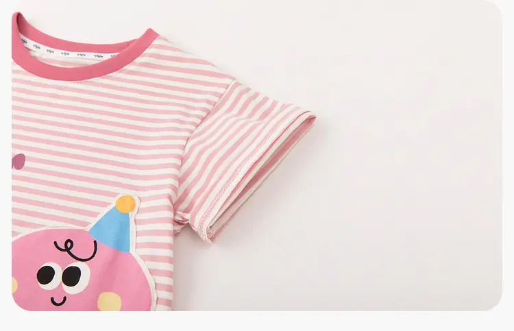 Kids Striped T-Shirt with Cute Duck Design — feature 26