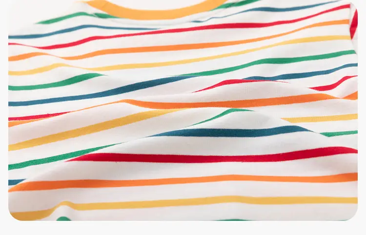 Kids Striped T-Shirt with Cute Duck Design — feature 31