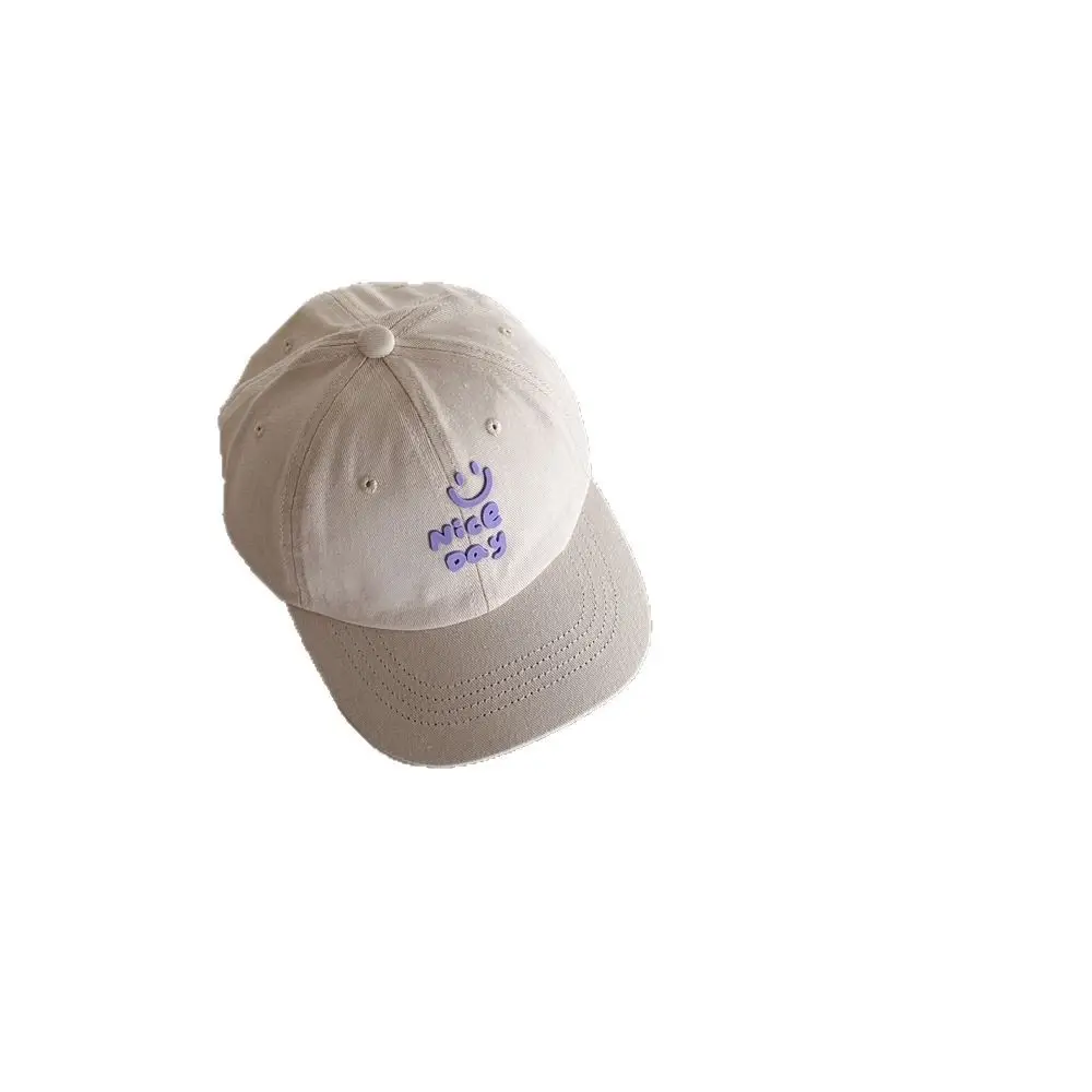 Kids Letter Cap Beige Spring Autumn Sunshade - Image 11
