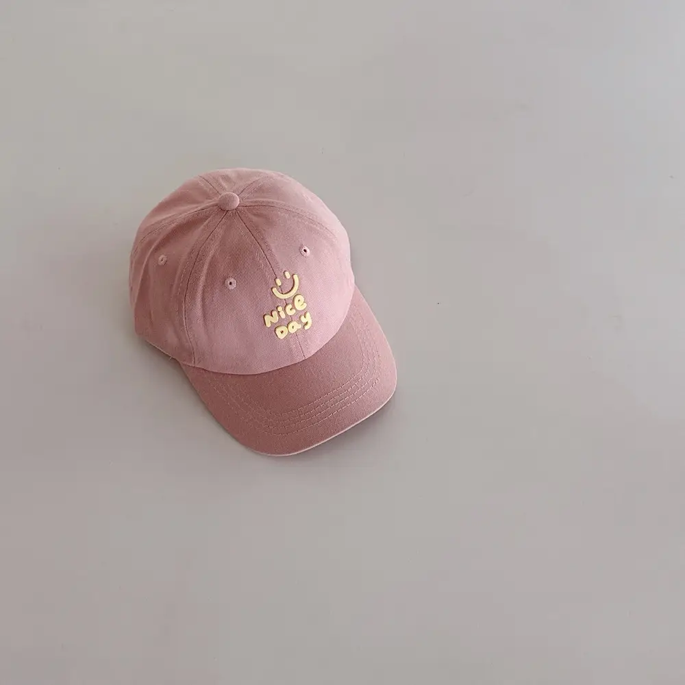 Kids Letter Cap Beige Spring Autumn Sunshade - Image 2