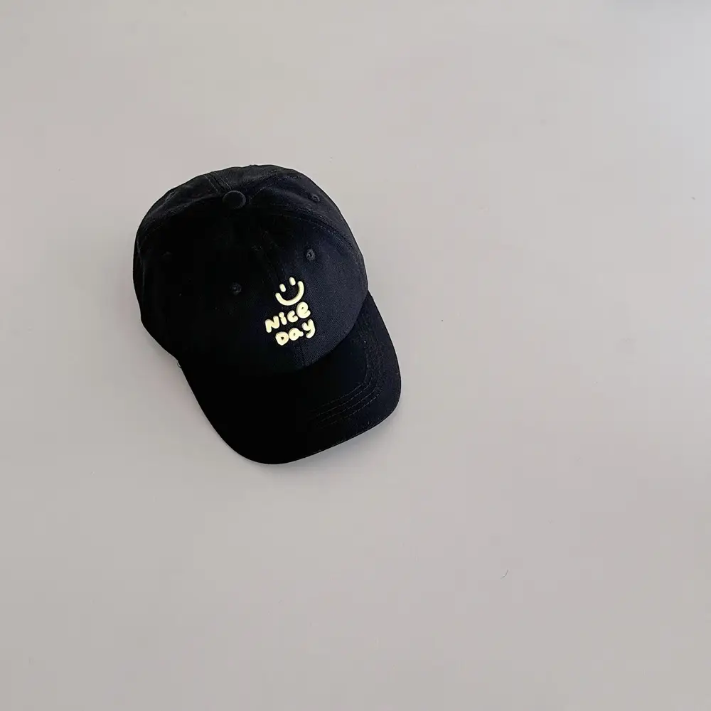 Kids Letter Cap Beige Spring Autumn Sunshade - Image 3