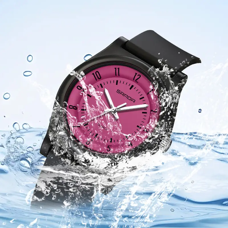 Sanda Source Black Sporty Quartz Watch for Men Women