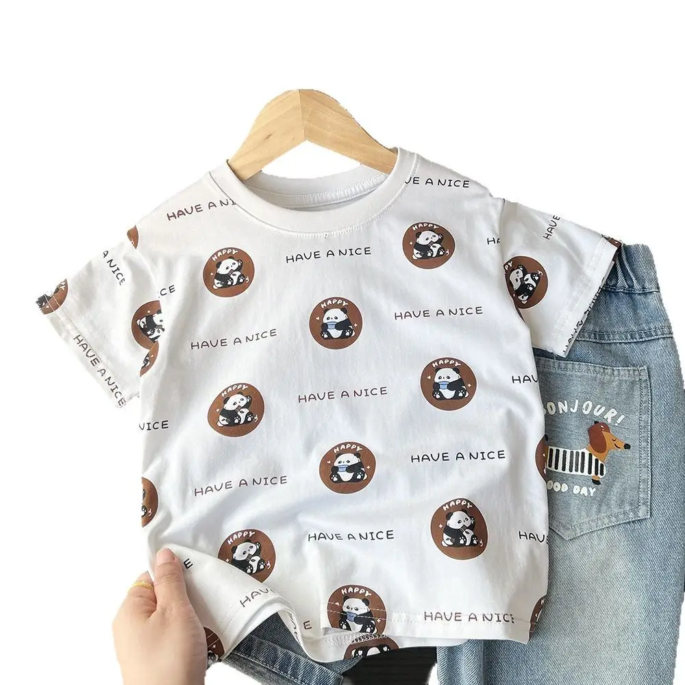 2025 Boys White Cartoon T-Shirt Short Sleeve Wholesale - Image 7